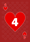 Four of Hearts (4♥) :4H: :4H: